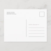 Afstudeerfeest Modern 2025 Afstudeerder Uitnodiging Briefkaart (Achterkant)