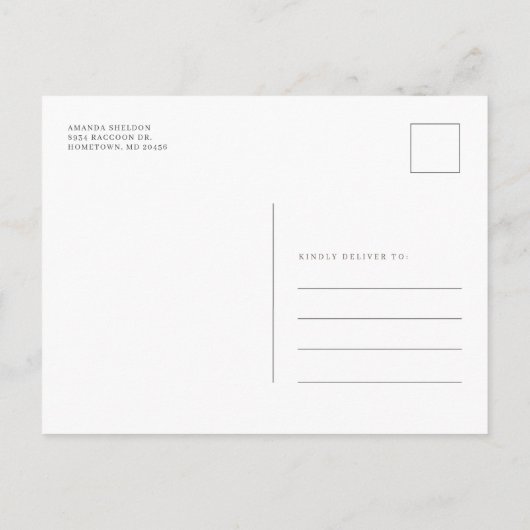 Afstudeerfeest Modern 2025 Afstudeerder Uitnodiging Briefkaart (Achterkant)