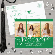 Afstudeerfeest Modern groen en wit 3 Foto