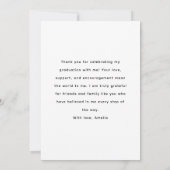 Afstudeerfeest Moderne boog foto Dank u kaarten (Achterkant)