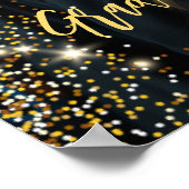 Afstudeerfeest moderne foto welkom teken poster (Hoek)