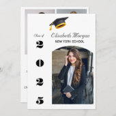 Afstudeerfeest Multi Photo Modern Afstudeerder 202 Kaart (Voorkant / Achterkant)