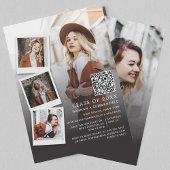 Afstudeerfeest Multi Photo QR Code Afstudeerder 20 Kaart