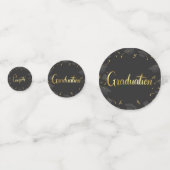 Afstudeerfeest Muts & Confetti Gratuleren Confetti (Achterkanten)