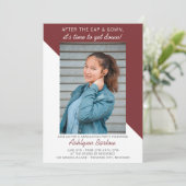 Afstudeerfeest Open Huis 2024 Foto Maroon Kaart (Staand voorkant)