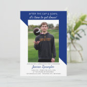 Afstudeerfeest Open Huis 2025 Foto Blauw Kaart (Staand voorkant)