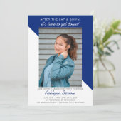 Afstudeerfeest Open Huis 2025 Foto Blauw Kaart (Staand voorkant)