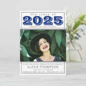 Afstudeerfeest Open Huis 2025 Foto Blauw Kaart (Staand voorkant)