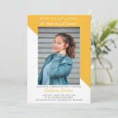 Afstudeerfeest Open Huis 2025 Foto Geel Kaart (Staand voorkant)