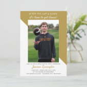 Afstudeerfeest Open Huis 2025 Foto Goud Kaart (Staand voorkant)