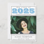 Afstudeerfeest Open Huis 2025 Foto Lichtblauw Kaart (Voorkant)