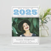 Afstudeerfeest Open Huis 2025 Foto Lichtblauw Kaart (Staand voorkant)