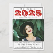 Afstudeerfeest Open Huis 2025 Foto rood Kaart (Voorkant)