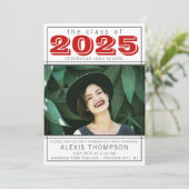 Afstudeerfeest Open Huis 2025 Foto rood Kaart (Staand voorkant)