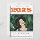 Afstudeerfeest Open Huis 2025 Foto Sinaasappel Kaart (Voorkant)