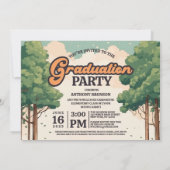 Afstudeerfeest 'Peace Out Elementary School' Kaart (Achterkant)