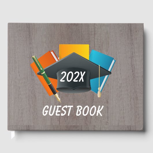 Afstudeerfeest per jaar gastenboek (Voorkant)