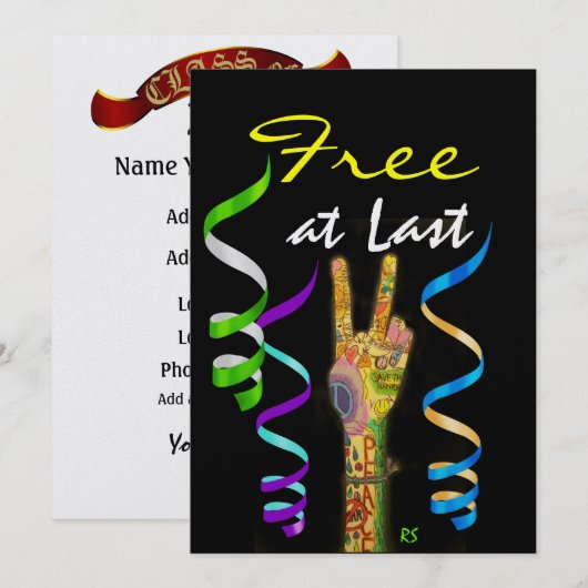 Afstudeerfeest per SRF Kaart (Voorkant / Achterkant)