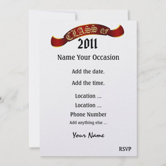 Afstudeerfeest per SRF Kaart (Achterkant)