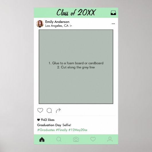 Afstudeerfeest Prop Fotohokje Frame Decoratie (Voorkant)