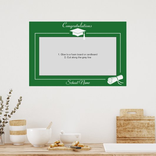 Afstudeerfeest Prop Fotohokje Frame Poster (Keuken)