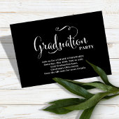 Afstudeerfeest QR Code Goud Moderne Typografie Informatiekaartje