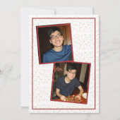 AFSTUDEERFEEST - RODE schoolkleuren - 2 foto's Kaart (Achterkant)