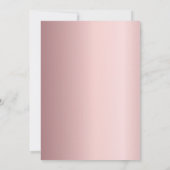 Afstudeerfeest roze confetti meisje kaart (Achterkant)