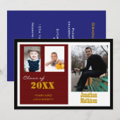 Afstudeerfeest Rust foto uitnodiging (Voorkant / Achterkant)