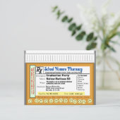 Afstudeerfeest RX voor plezier Briefkaart (Staand voorkant)