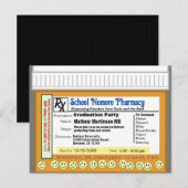 Afstudeerfeest RX voor plezier Briefkaart (Voorkant / Achterkant)