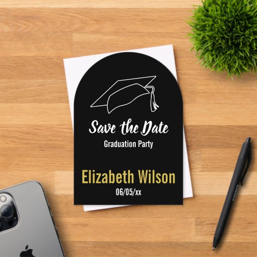 Afstudeerfeest Save the Date Acryl Uitnodigingen (Insitu (Uitnodiging))