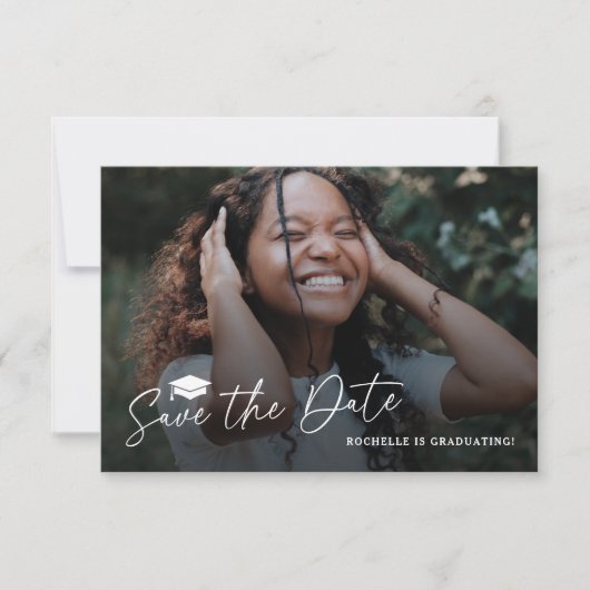 Afstudeerfeest Save the Date Kaart (Voorkant)