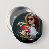 Afstudeerfeest Senior Foto Knop Ronde Button 7,6 Cm (Voorkant /achterkant)