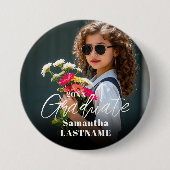 Afstudeerfeest Senior Foto Knop Ronde Button 7,6 Cm (Voorkant)