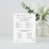 Afstudeerfeest spel, Ken de afgestudeerde spel,  Briefkaart (Staand voorkant)