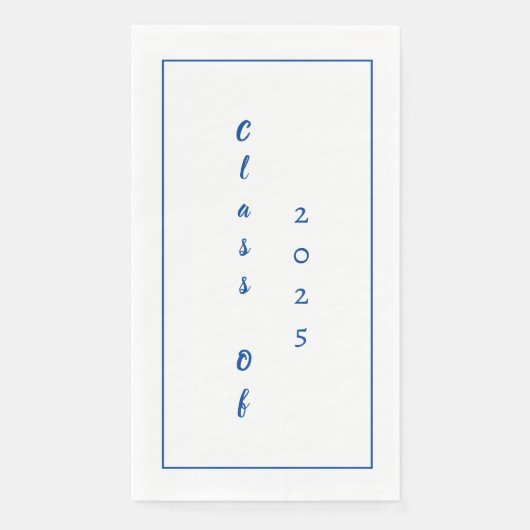 Afstudeerfeest Student Afstuderen Klasse van 2025 Servet (Voorkant)