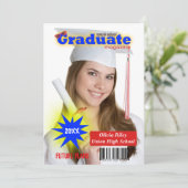Afstudeerfeest Tijdschrift Cover Kaart (Staand voorkant)