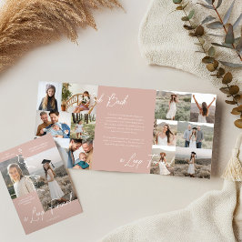 Afstudeerfeest Toen & Nu Afstudeerder Fotocollage Drieluik Aankondiging