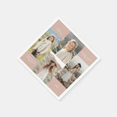 Afstudeerfeest Toen & Nu Afstudeerder Fotocollage Servet (Hoek)