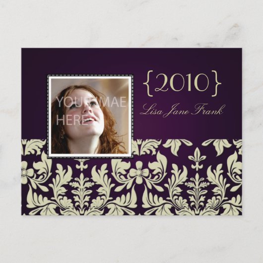 Afstudeerfeest uitnodigen briefkaarten (Voorkant)