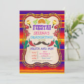 Afstudeerfeest uitnodiging Mexicaanse Fiesta (Staand voorkant)