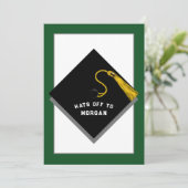  Afstudeerfeest uitnodigingen (Staand voorkant)