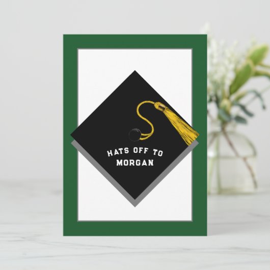  Afstudeerfeest uitnodigingen (Staand voorkant)