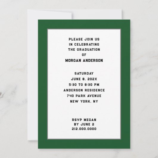  Afstudeerfeest uitnodigingen (Achterkant)