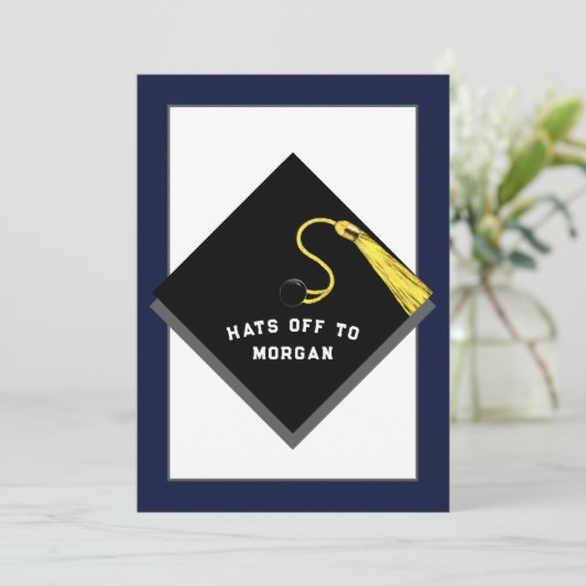  Afstudeerfeest uitnodigingen (Staand voorkant)