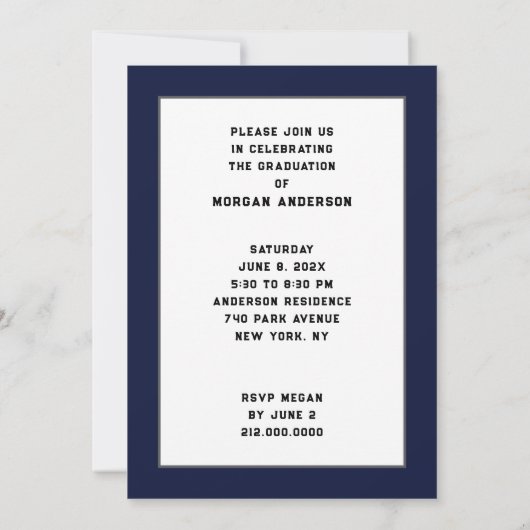  Afstudeerfeest uitnodigingen (Achterkant)