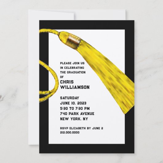 Afstudeerfeest uitnodigingen (Voorkant)