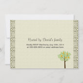  Afstudeerfeest uitnodigingen. Appelfruitboom. Kaart (Achterkant)