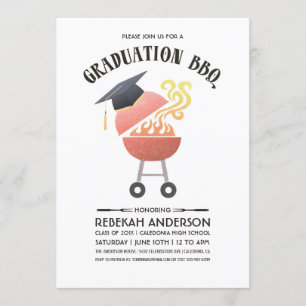 Afstudeerfeest uitnodigingen   BBQ Party